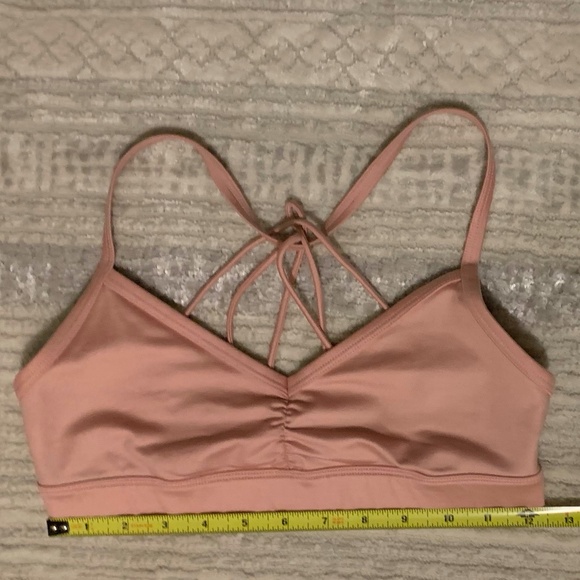 Alo Yoga Sunny Strappy Sports Bra in Light Pink Women's Small - Picture 6 of 6